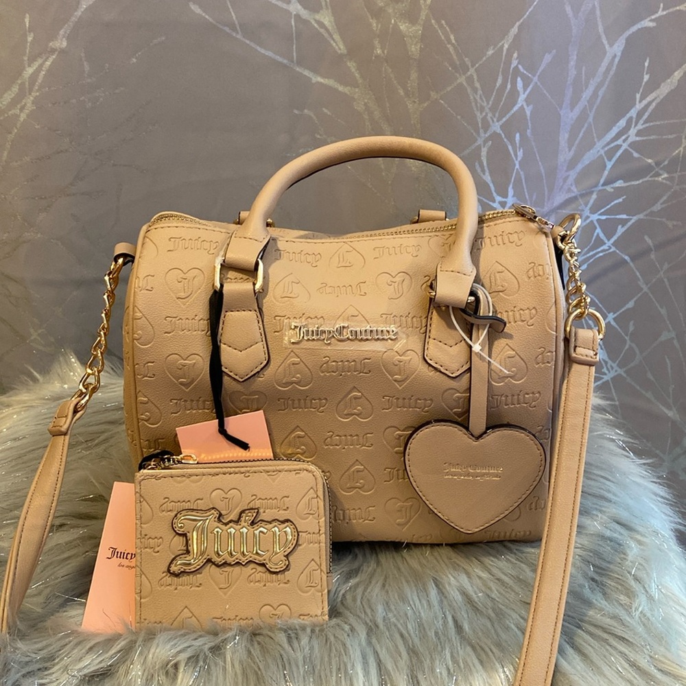 BNWT JUICY COUTURE Cafe Bestsellers Fame Satchel and Matching Wallet